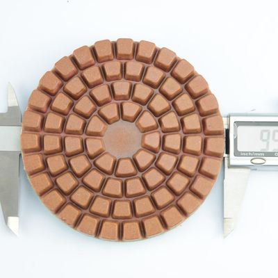 7 ステップ コンクリートアブラシング用の湿磨パッド 丸い形 パッケージ 総重量0.740kg