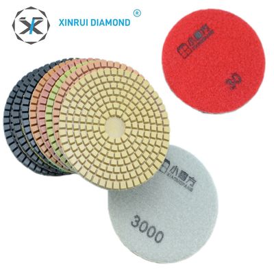 XINRUI-PAD グラナイト・マーブル・セラミック用 濡れたダイヤモンド・ポーリング・パッド 総重量0.500kg