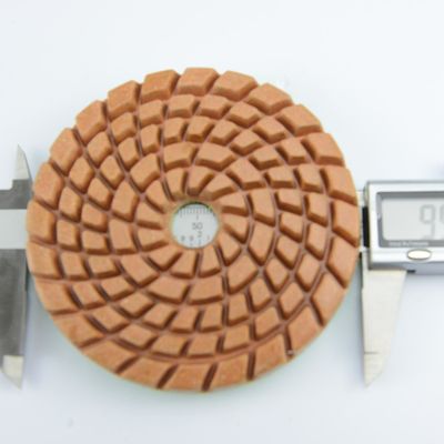 石灰石と大理石の 100mm ダイヤモンド湿樹脂磨きパッド Xiaomofang 完全支払