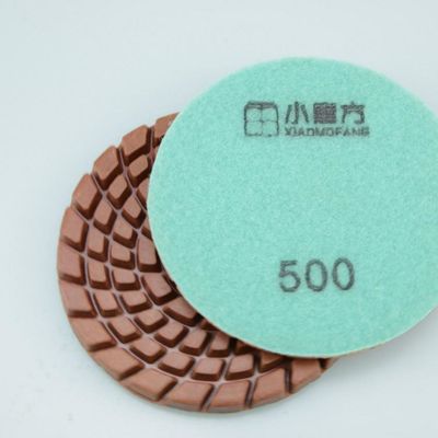 石灰石と大理石の 100mm ダイヤモンド湿樹脂磨きパッド Xiaomofang 完全支払