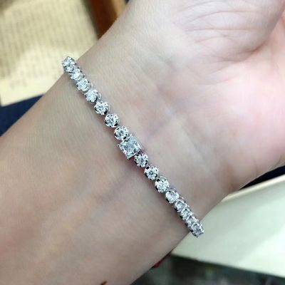 円形 プリンセスカット ダイヤモンド ブレスレット 飾り付け 必須 貨幣