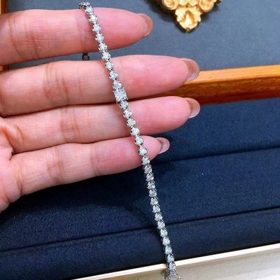 円形 プリンセスカット ダイヤモンド ブレスレット 飾り付け 必須 貨幣
