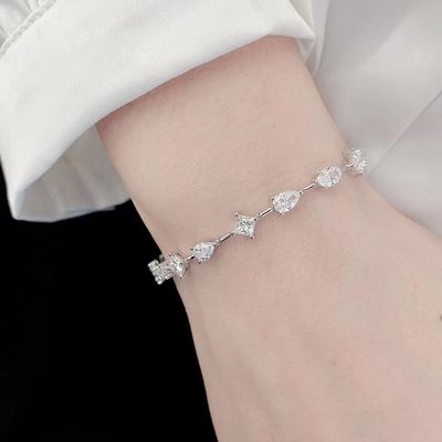 14K ブリアンスラボ 大人製 ダイヤモンド ブレスレット スター ファッションスタイル