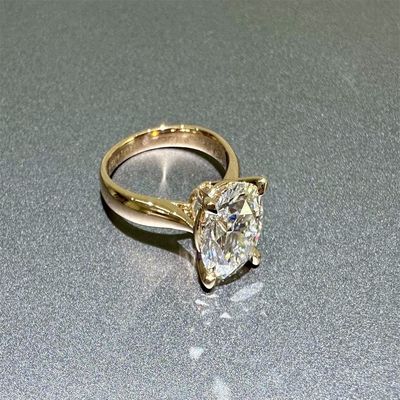 18K ラブダイヤモンドリングとゴールド 結婚指輪 セット1894 四角クラシックダイヤモンドリング
