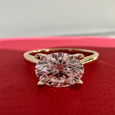 18K ラブダイヤモンドリングとゴールド 結婚指輪 セット1894 四角クラシックダイヤモンドリング