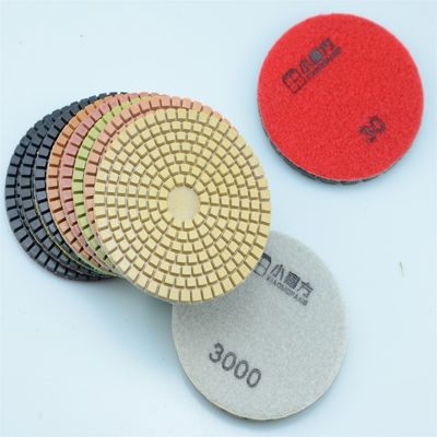 石マーブル グラニート 7 ステップ ダイヤモンド 磨きパッド 50-3000 堅固な砂石とカップデザイン