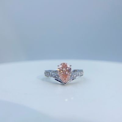 18K ホワイトゴールド ダイヤモンドリング コレクション パーソナライズ可能 ラボ ダイヤモンド 宝石